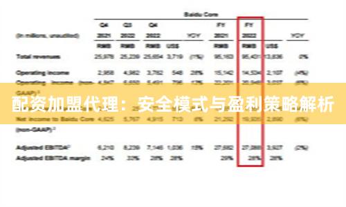 配资加盟代理：安全模式与盈利策略解析
